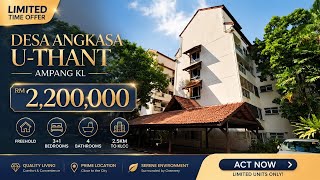 RM2.2M Fully Renovated Desa Angkasa Condo Jalan U-Thant KL | Freehold 3+1 Bed Near KLCC