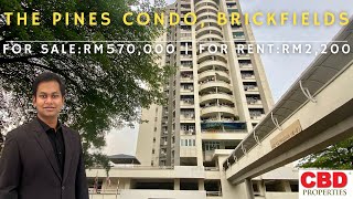 For Sale RM580k w Tenancy | The Pines Condominium, Brickfields | High Floor - KL City View