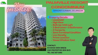 Palmville Resorts Condominium for Sales @ Bandar Sunway, Selangor