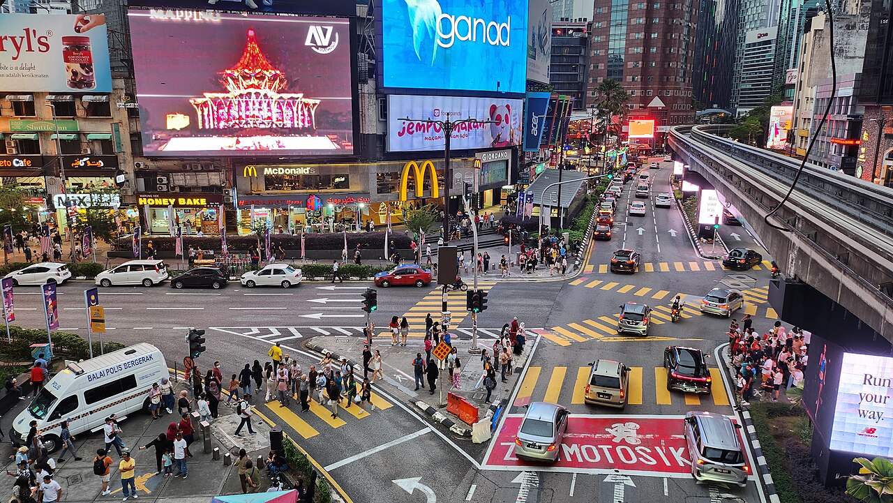 A street in Bukit Bintang