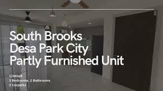 South Brooks , Desa Park City Partly Furnished Unit