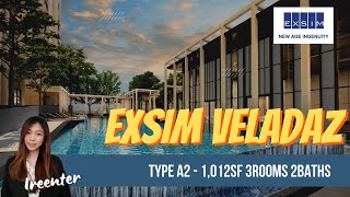 Exsim Veladaz Residences @ Bukit Jalil | Type A2 1012sf 3+1Rooms Showroom Tour