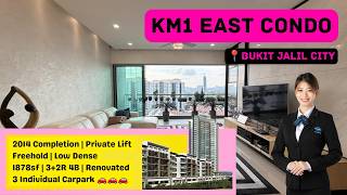Bukit Jalil KM1 East Freehold Private Lift Condo For Sale - 1878sf 3+2R4B 3 Carparks