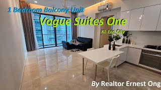 Vogue Suites One KL Eco City 1 Bedroom Fitted Unit With Balcony for Rent