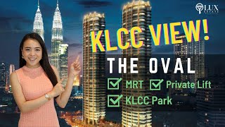 The Oval KLCC with Twin Tower View and MRT Station!
