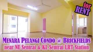 WALKING Distance to LRT Station MENARA PELANGI Condominium House for RENT!! [House Tour]