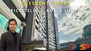 For Sale - RM649k | Crescent Court - Brickfields, Kuala Lumpur | 3-bedder spacious Freehold Condom